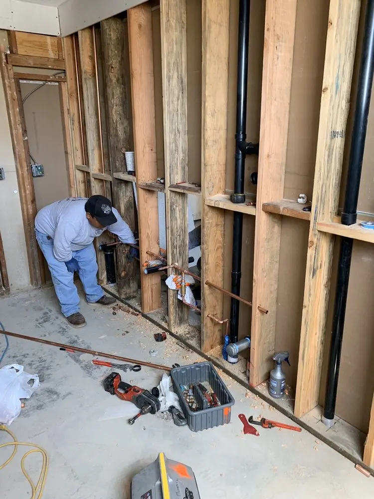 Commercial rough-in plumbing for Gas Line Repair in West Chester